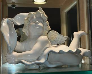 Large Cherub Figurine