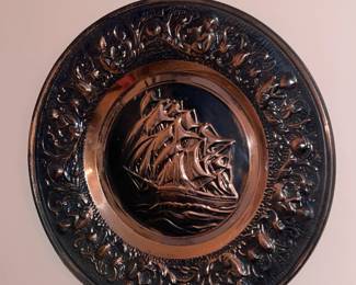 Copper Boat Plate