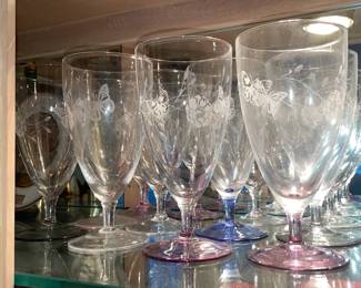 Lenox "Butterfly Meadow" Water Goblets