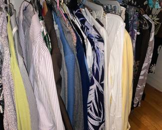 FABULOUS Clothing Collection Featuring Many Vintage Pieces From The 1980s Like.....Western Wear, Velvet Smoking Jackets, Corduroy Pants, Colorful Pant Suits, Snakeskin Sweaters, Rhinestoned & Bedazzled Blazers, Bell Bottom Dresses, Etc.