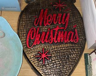Vintage Christmas Wall Plaque