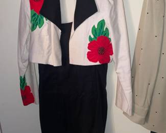 FABULOUS Clothing Collection Featuring Many Vintage Pieces From The 1980s Like.....Western Wear, Velvet Smoking Jackets, Corduroy Pants, Colorful Pant Suits, Snakeskin Sweaters, Rhinestoned & Bedazzled Blazers, Bell Bottom Dresses, Etc.