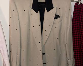 FABULOUS Clothing Collection Featuring Many Vintage Pieces From The 1980s Like.....Western Wear, Velvet Smoking Jackets, Corduroy Pants, Colorful Pant Suits, Snakeskin Sweaters, Rhinestoned & Bedazzled Blazers, Bell Bottom Dresses, Etc.