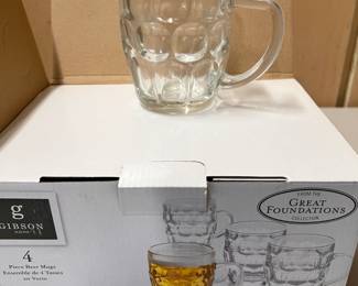 Glass Coffee Cups Set of 4