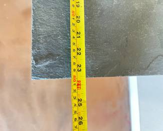 Wrought Iron and Slate Side Tables