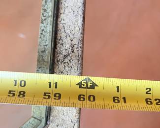 A Large Wrought Iron and Glass Coffee Table