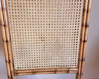 Bamboo Style Upholstered Chair