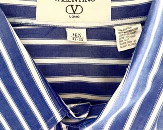 Valentino Men's Long Sleeve Dress Shirt