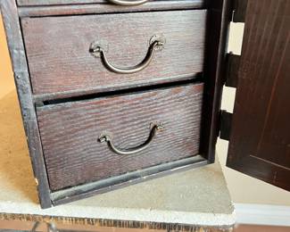 An Antique Chinese Three Drawer Chest