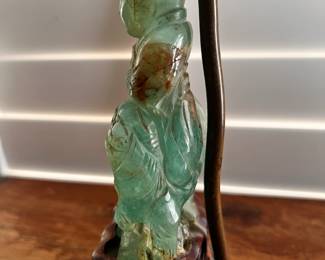 Antique Chinese Jade Lamp