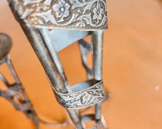 Custom Made Wrought Iron Candle Holders