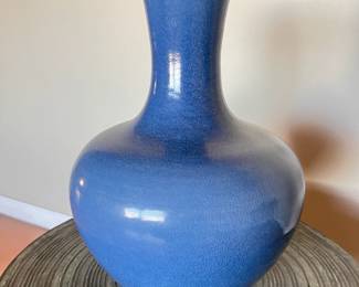 Vintage Chinese Blue Ceramic Jar