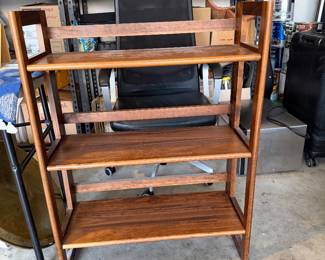 Mid-century, modern real wood bookshelf
