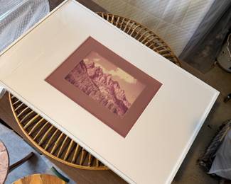 Mountain framed modern art piece