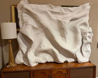 Large organic Neutral, plaster art piece
