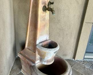 Cement fountain 