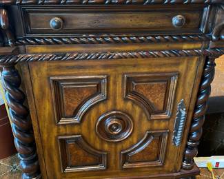 Maitland Smith leather top desk 7' 1" x 30" desk