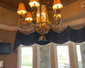 John-Richard light fixture - large! picture doesn't show true scale, approx 4' by 5'