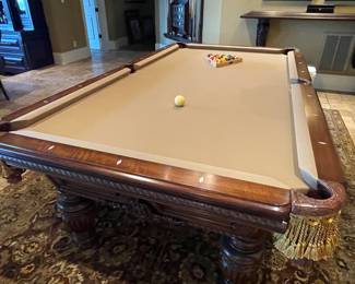 Renaissance 9' pool table. Custom Originals by Charles A. Porter