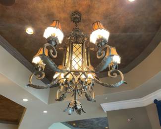 John-Richard light fixture - large! picture doesn't show true scale, approx 4' by 5'