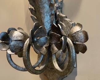 detail of pair of 3' tall John-Richard wall sconces
