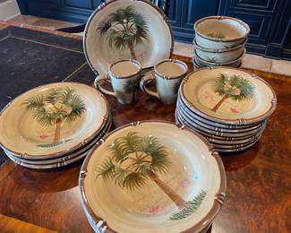 Bora Bora hand painted dishes
