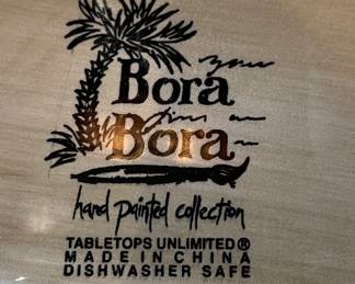 Bora Bora hand painted dishes