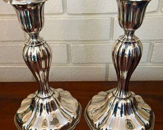 Sterling silver candlesticks