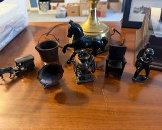 pencil sharpeners and cast iron figurines