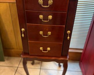 mahogany jewerly armoire