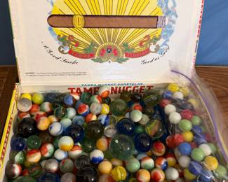 box full of marbles