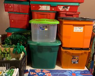 Holiday storage totes. All different sizes!
