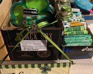 Saint Patrick’s Day decorations.