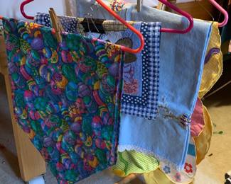 Easter table linens.