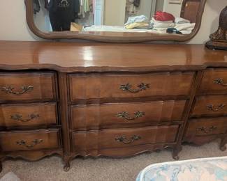 Mid Century dresser and mirror.