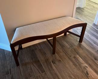 Serpentine Upholstered Bench
