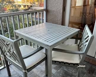 Acacia Wood Outdoor Dining Set