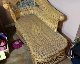 wicker chaise lounge