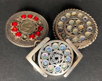 HAND MADE JEWELED BELT BUCKLES