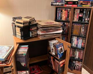 VHS, DVD AND 8 TRACKS