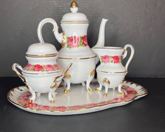 PINK ROSE TEA SET