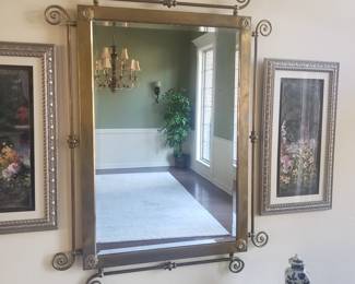 Large matching mirror to sofa table