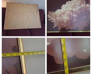 Contemporary Framed Hydrangea Print $35