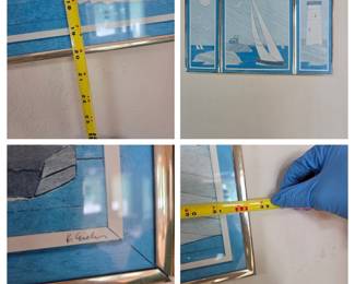 Beach themes three piece print art. $40