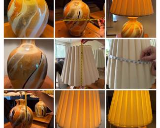 Beautiful Vintage Ceramic Vase Lamps. Total 3 identical Lamps in excellent condition ($75 each or All 3 for $200)