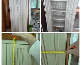 Vinted plastic utility/storage cabinet, adjustable shelves $50