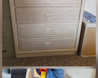 Light Oak bed room set tall dresser $185
