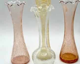 Vintage Crackle Glass