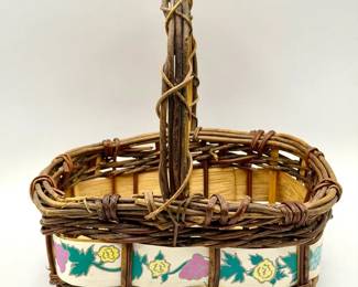 Small Basket With Ribbon
