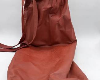 Leather Drop Waist Dress
